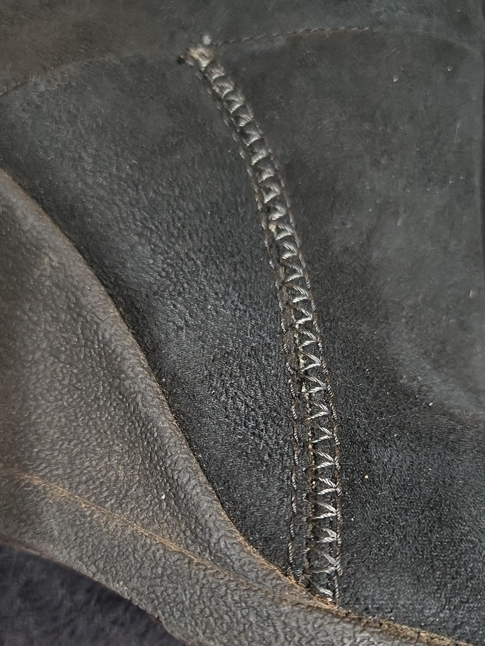 Lower East Side Women's Black Faux-Fur Trim Suede Wedge Boots, Size 7.5 - Picture 4 of 16